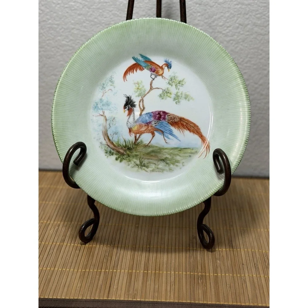 Bird Of Paradise Ascot Dinner Plate Vintage Fine Porcelain China Japan
